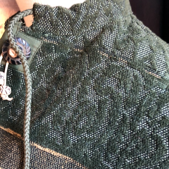 Tapestry Jacket by Flashback PXL green,gold,unique buttons/pockets floral motifs - Picture 15 of 17
